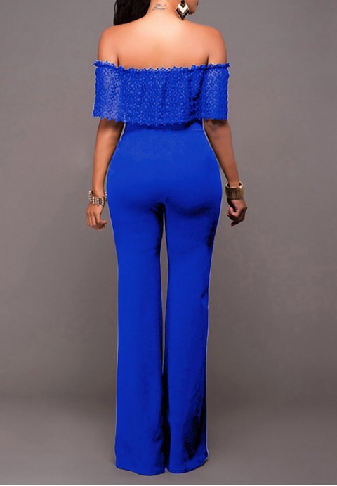 Eyelet Top Strapless Jumpsuit
