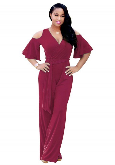 Cold Shoulder Jumpsuit