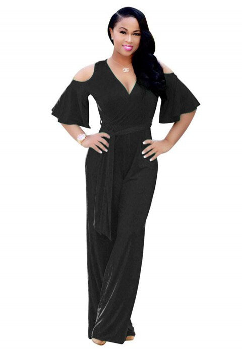 Cold Shoulder Jumpsuit