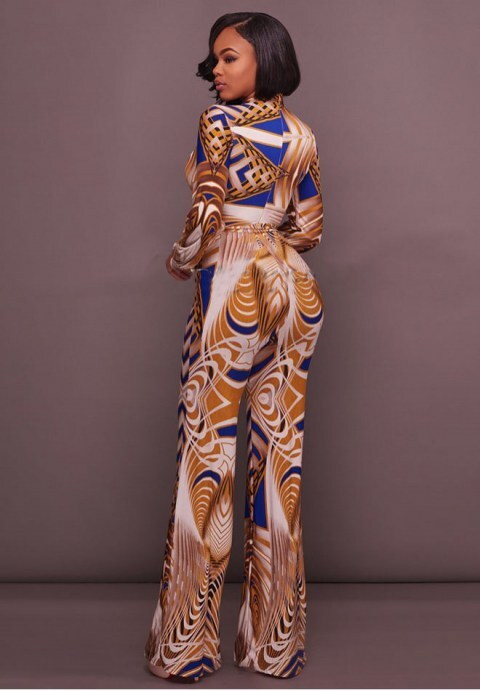 Abstract Print Jumpsuit