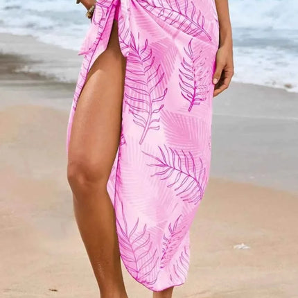 Cutout Sweetheart One-Piece Swimwear and Cover-Up Swim Set