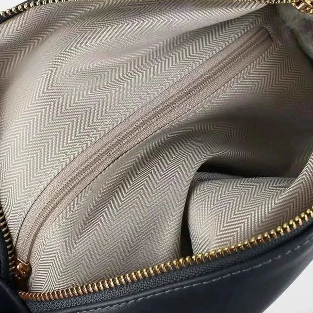 Medium PU Leather Crossbody Bag with Adjustable Strap