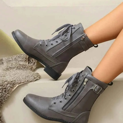 Boot Lover Leather : Lace-Up Boots, , ["H@Y@H@E","Ship From Overseas"], ꫀꪶꫀᧁꪖꪀᥴꫀ꠸ᠻꪗ..