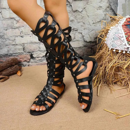 Stylish Open Toe : Lace-Up Sandals