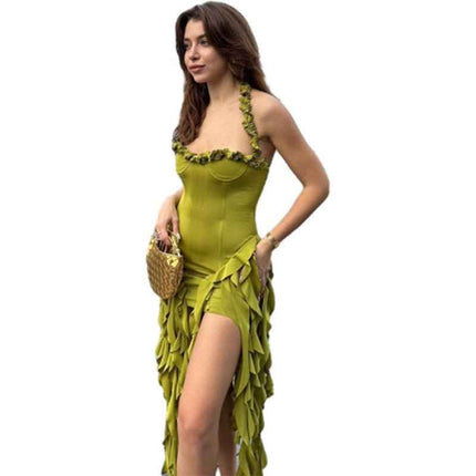 Egyptian Sexy Halter Neck : Slim Dress