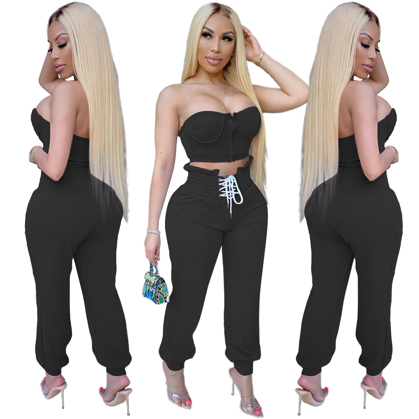 Two-Piece Corset Outfit
