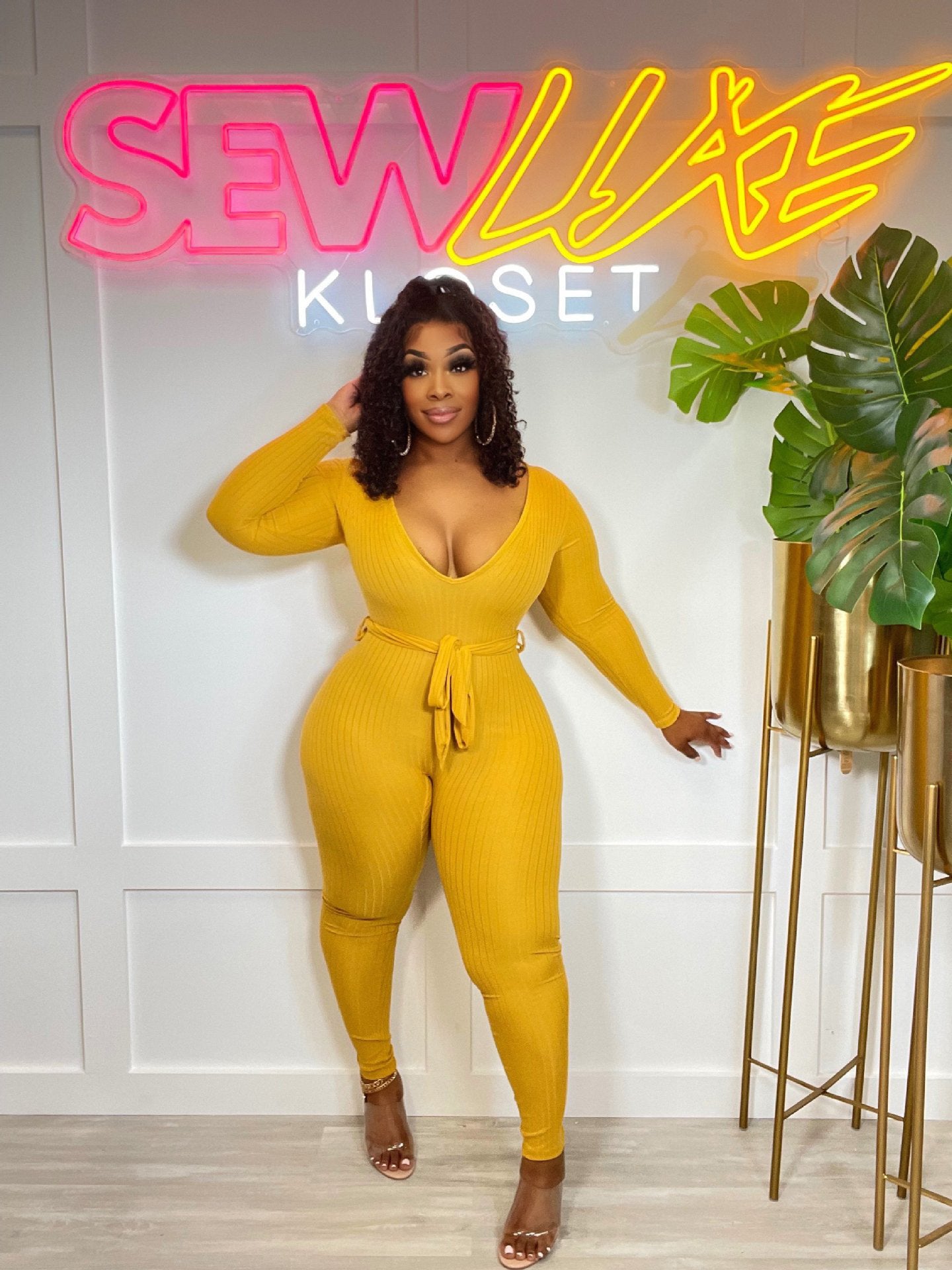 Ribbed Knit Jumpsuit