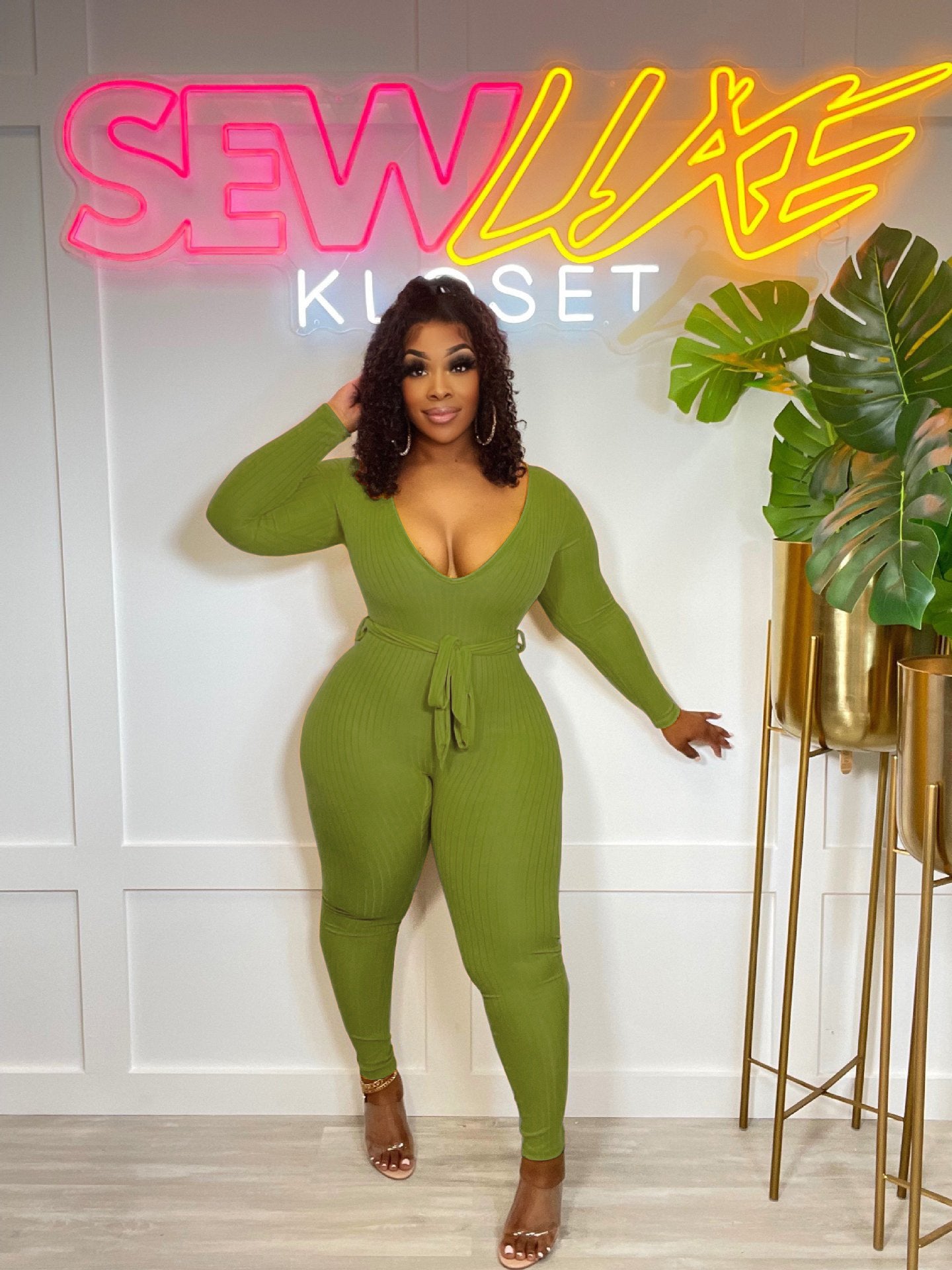 Ribbed Knit Jumpsuit