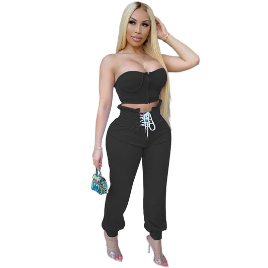 Two-Piece Corset Outfit