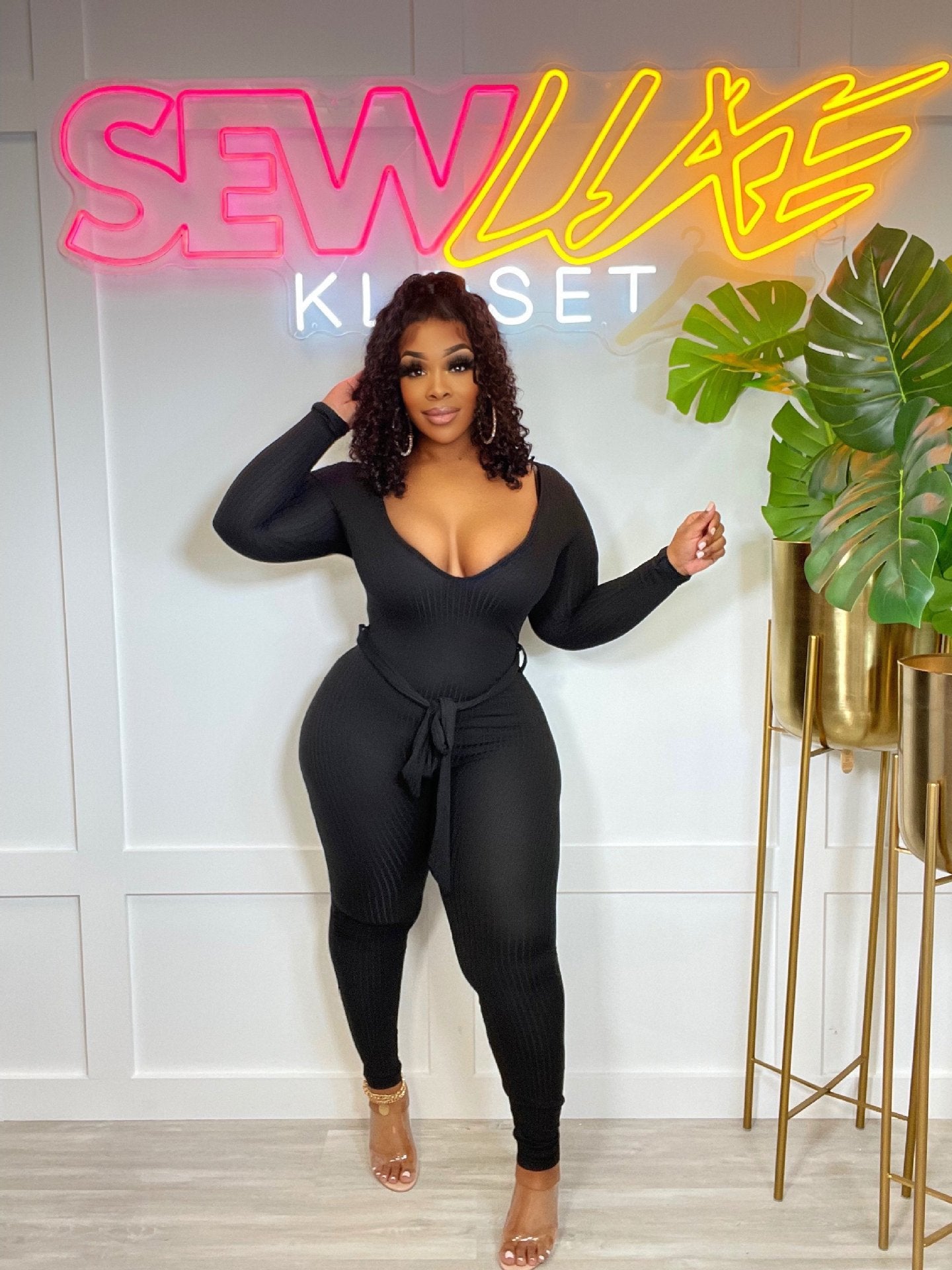 Ribbed Knit Jumpsuit