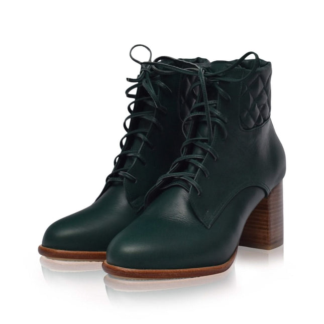 Fashion Leather Booties: High Heel Shoes by Rising Mara