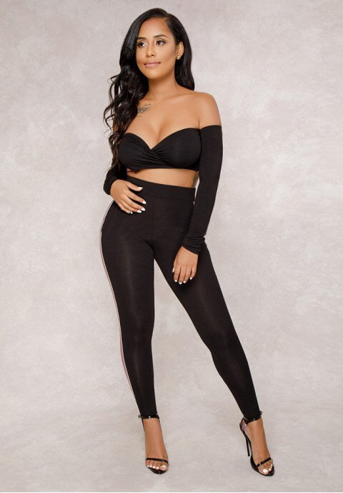 Sexy Off The Shoulder Two Pieces Set