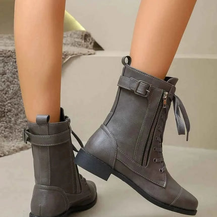 Boot Lover Leather : Lace-Up Boots, , ["H@Y@H@E","Ship From Overseas"], ꫀꪶꫀᧁꪖꪀᥴꫀ꠸ᠻꪗ..