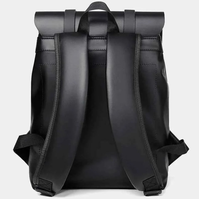 Leather Adjustable Strap Backpack Bag