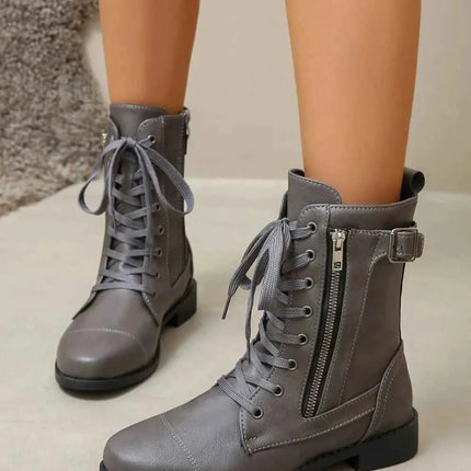 Boot Lover Leather : Lace-Up Boots, , ["H@Y@H@E","Ship From Overseas"], ꫀꪶꫀᧁꪖꪀᥴꫀ꠸ᠻꪗ..