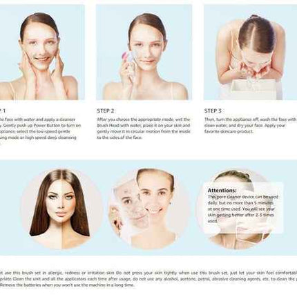 5 in 1 Face Massage Cleansing Brush Set