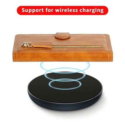 Zipper Wallet Flip Case For iPhone With Wireless Charging Support, , ["Zipper Wallet Flip Case For iPhone With Wireless Charging Support"], ꫀꪶꫀᧁꪖꪀᥴꫀ꠸ᠻꪗ..